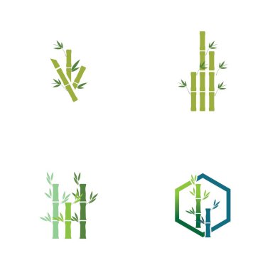 Bambu Logosu Şablon vektör resimleme tasarımını ayarla