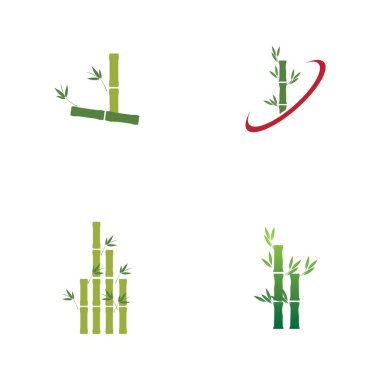 Bambu Logosu Şablon vektör resimleme tasarımını ayarla