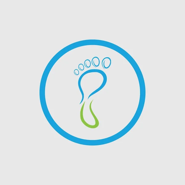 Логотип Отпечатка Ноги Шаблон Логотипа Ноги Дизайн Иконок Ног Векторная — стоковый вектор