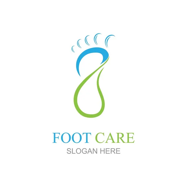 Вектор Дизайна Логотипа Уходу Ногами Шаблон Логотипа Iconic Foot — стоковый вектор
