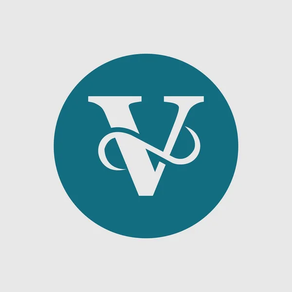 字母V的向量业务标志设计模板 — 图库矢量图片