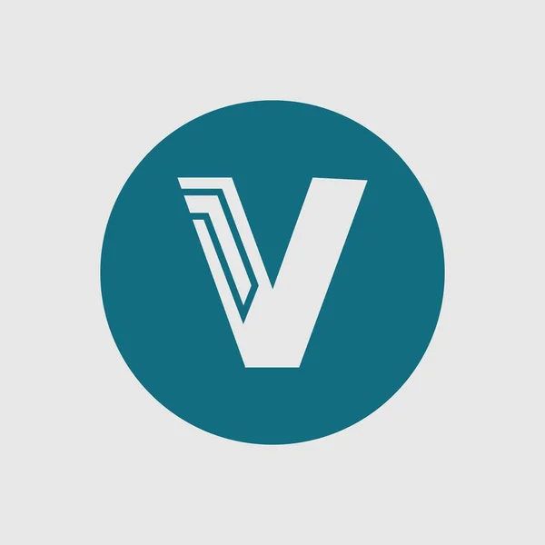 字母V的向量业务标志设计模板 — 图库矢量图片