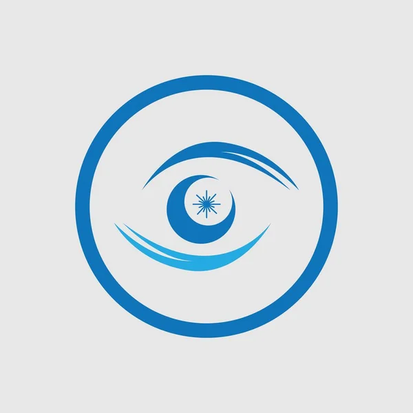 Eye Logo Vector Illustration Design Template — Vettoriale Stock