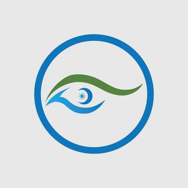 Eye Logo Vector Illustration Design Template — Archivo Imágenes Vectoriales