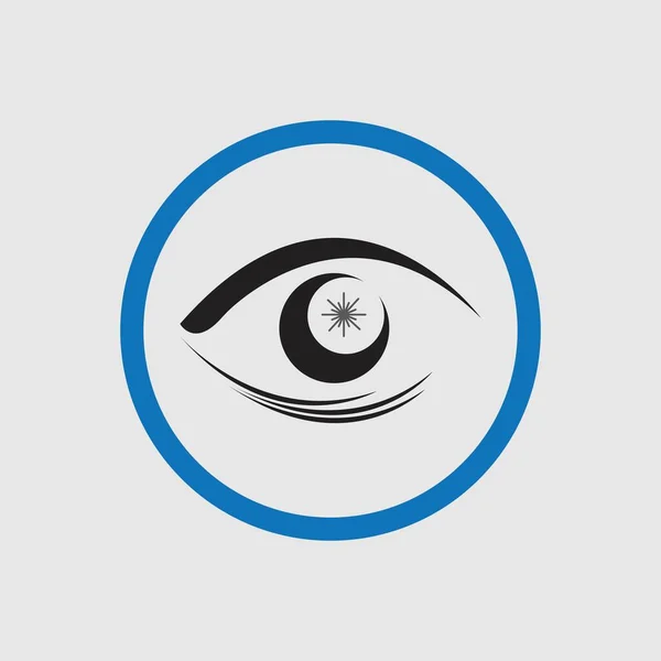 Eye Logo Vector Illustration Design Template — ストックベクタ