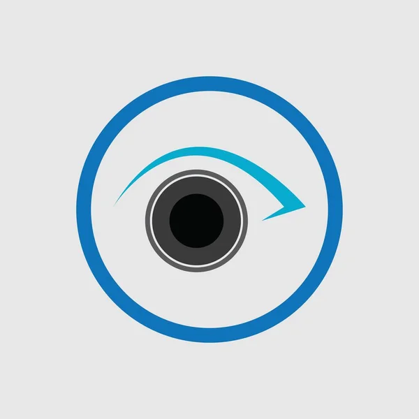 Eye Logo Vector Illustration Design Template — Διανυσματικό Αρχείο