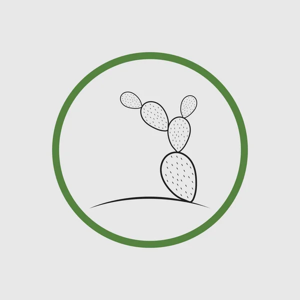 Cactus Logo Design Vector Illustrations — ストックベクタ