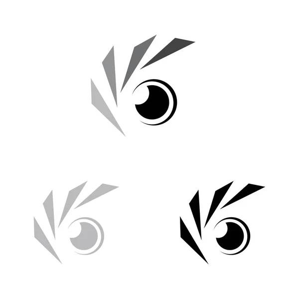 Camera Photography Set Logo Icon Vector Design Template — стоковый вектор