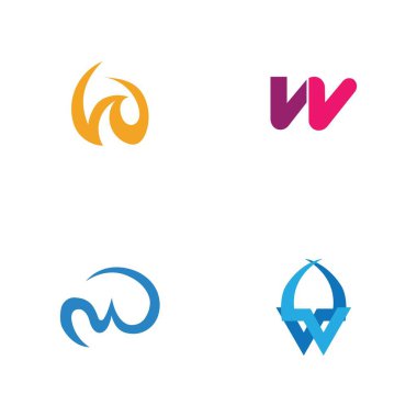Letter W Business corporate abstract unity vector logo design template