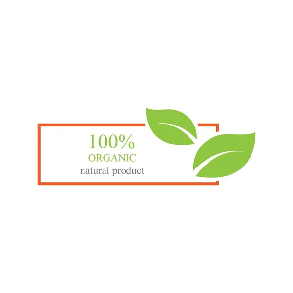 100 Organic Logo Illustration Design Template — Image vectorielle