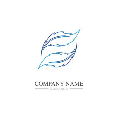 Tüy logo resimleri tasarım şablonu