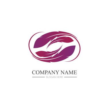 Tüy logo resimleri tasarım şablonu