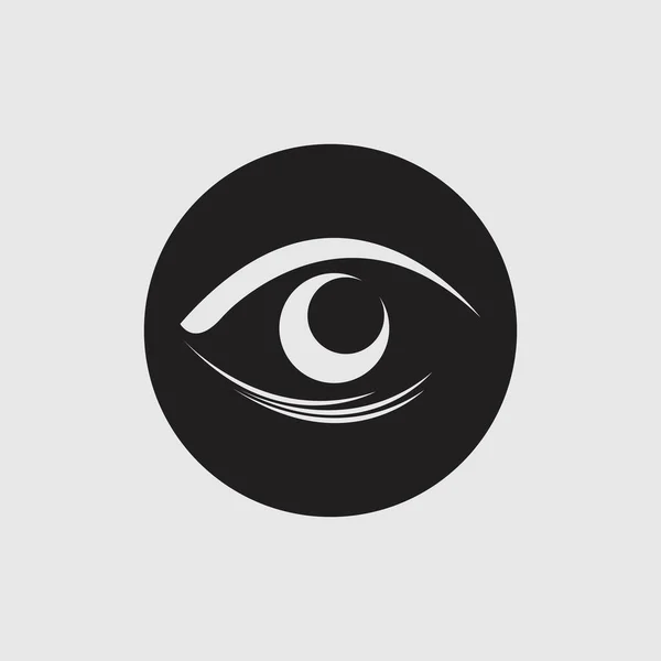 Diseño Del Logo Del Vector Eye Care — Archivo Imágenes Vectoriales