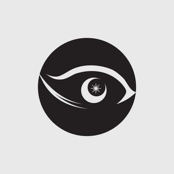 Diseño Del Logo Del Vector Eye Care — Archivo Imágenes Vectoriales