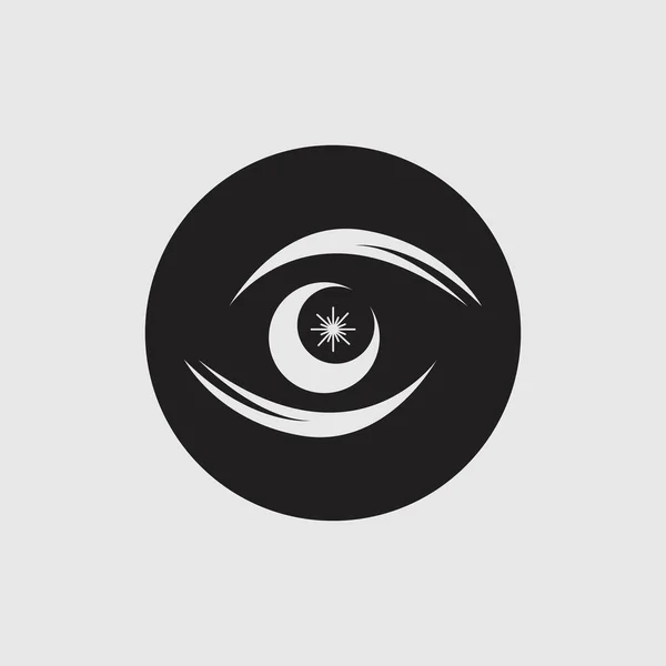 Diseño Del Logo Del Vector Eye Care — Archivo Imágenes Vectoriales