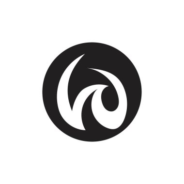 w business logo vector illustration on white background