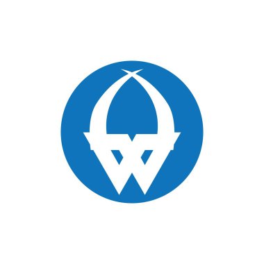 w business logo vector illustration on white background