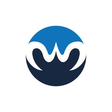 w business logo vector illustration on white background