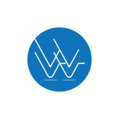 w business logo vector illustration on white background