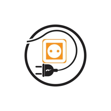 Electrical Plug Logo Vector illustration design 