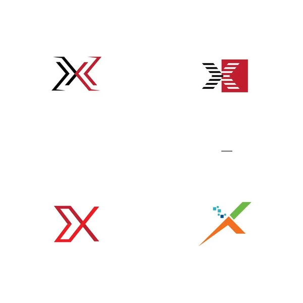 Conjunto Carta Logo Plantilla Vector Icono Diseño — Vector de stock
