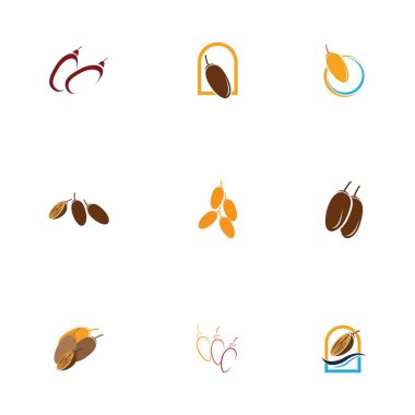 Tarihler Fruit logo dizaynları, Arap Meyve logo şablonu