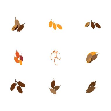 Tarihler Fruit logo dizaynları, Arap Meyve logo şablonu