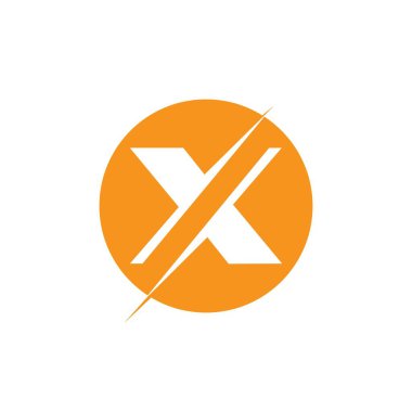 Harf X İş kurumsal birleşik vektör logo tasarım şablonu