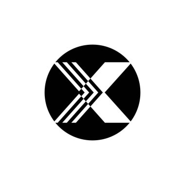 Harf X İş kurumsal birleşik vektör logo tasarım şablonu
