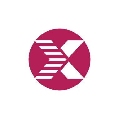 Harf X İş kurumsal birleşik vektör logo tasarım şablonu