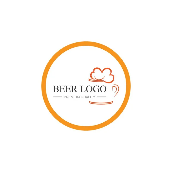 Premium Quality Beer Vintage Logo Design Template Inspiration Vector Illustration — Stock Vector