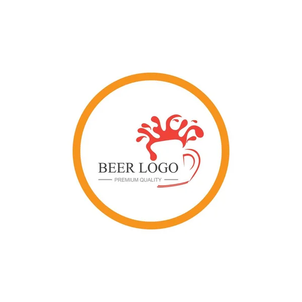 Premium Quality Beer Vintage Logo Design Template Inspiration Vector Illustration — Stock Vector