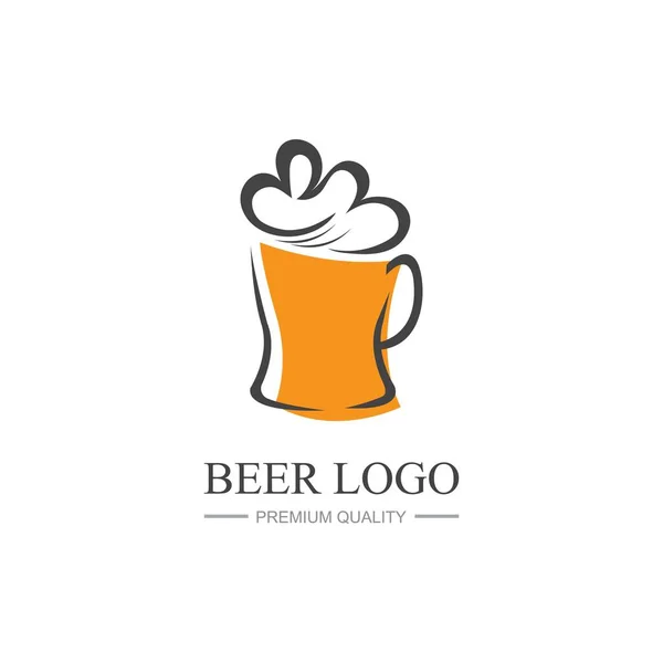 Винтажный Дизайн Логотипа Пива Вдохновение Векторной Иллюстрации — стоковый вектор