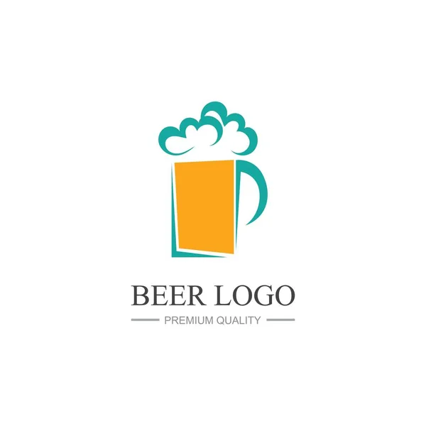 Beer Vintage Logo Design Template Inspiration Vector Illustration — Stock Vector