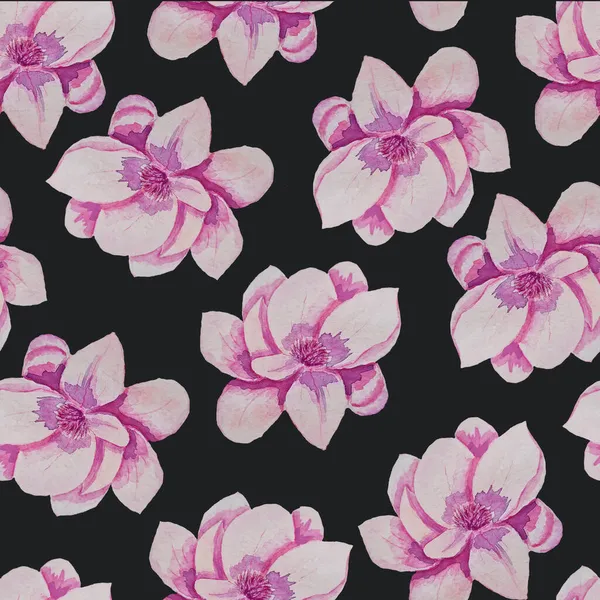 Ροζ Νερόχρωμα Μανόλια Λουλούδι Pistils Και Στήμονες Στο Κέντρο Ενός — Φωτογραφία Αρχείου