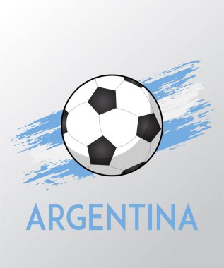  Arjantin için Futbol Fırçası Bayrağı