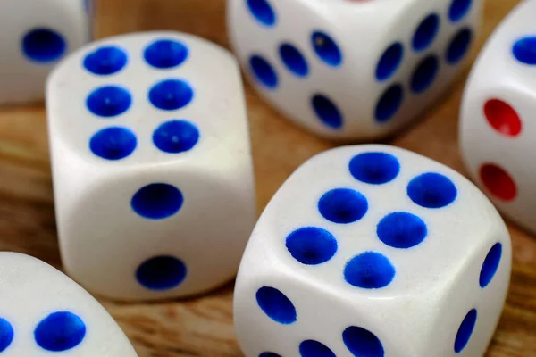 Many Gambling Dice Cubes Gambling Casino Test Your Luck Realm — Zdjęcie stockowe