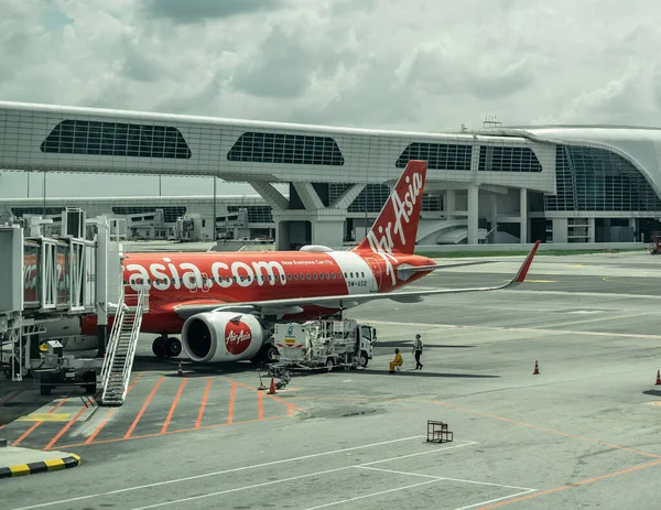 Klia2 Malaysia Nov 2019 View Airasia Jet Airplane Kuala Lumpur — Stock Photo, Image