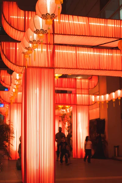 Chinees Nieuwjaar Licht Festival Nachts — Stockfoto