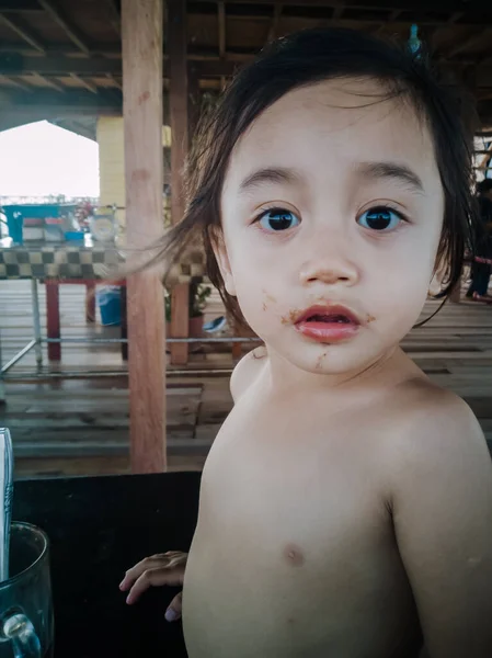 Glückliches Gesundes Kleines Kind Niedliches Asiatisches Kleinkind Genießt Die Sommerferien — Stockfoto