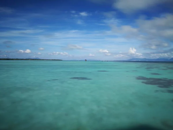 Beautiful Seascape Blue Sky Nature Background — ストック写真