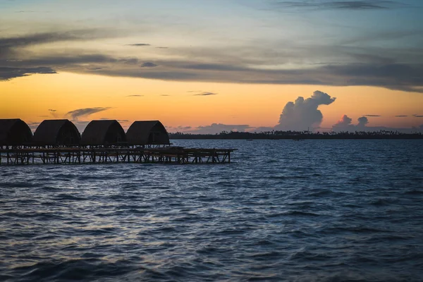 Schöne Aussicht Auf Den Sonnenuntergang Egang Egang Der Nähe Von — Stockfoto