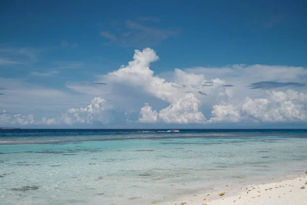 Fond Plage Été Sable Mer Ciel — Photo