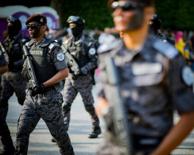 Putrajaya, Malezya - 31 Ağustos 2019: Dataran Putrajaya 'da 62. Malezya Bağımsızlık Günü sırasında.