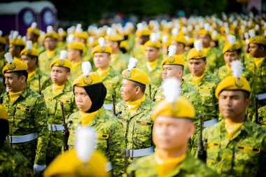 Putrajaya, Malezya - 31 Ağustos 2019: Dataran Putrajaya 'da 62. Malezya Bağımsızlık Günü sırasında.