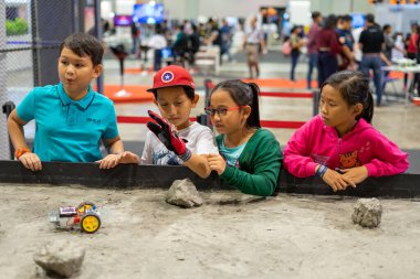 Kuala Lumpur, Malezya - 14 Eylül 2019: Malezya Uluslararası Ticaret ve Sergi Merkezi 'nde (Mitec).