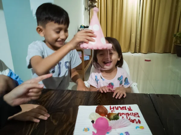 Kuala Lumpur Malaysia Mai 2019 Familie Feiert Zweiten Geburtstag Ihres — Stockfoto