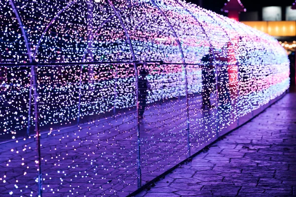 Καταπληκτικό Φεστιβάλ Φωτός Χριστουγεννιάτικη Ιδέα — Φωτογραφία Αρχείου