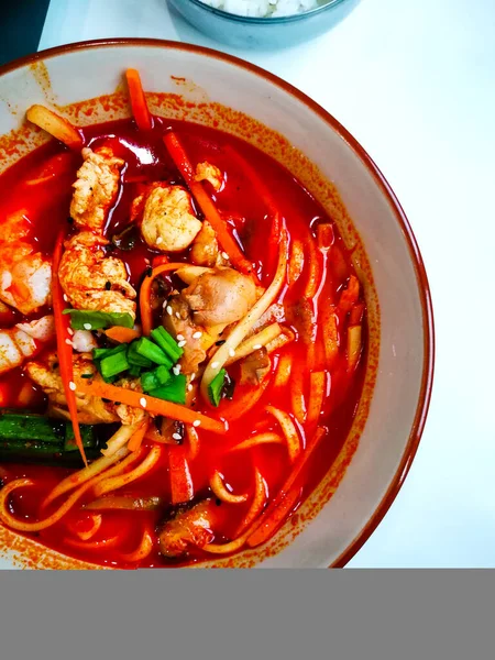 맛있는 아시아인의 음식을 가까이 — 스톡 사진