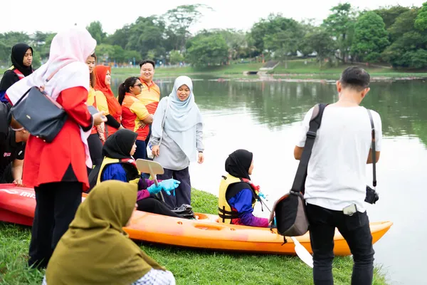 Bangi Malaysia Oct 2019 People Attending Community Event Taman Tasik — Stock Photo, Image